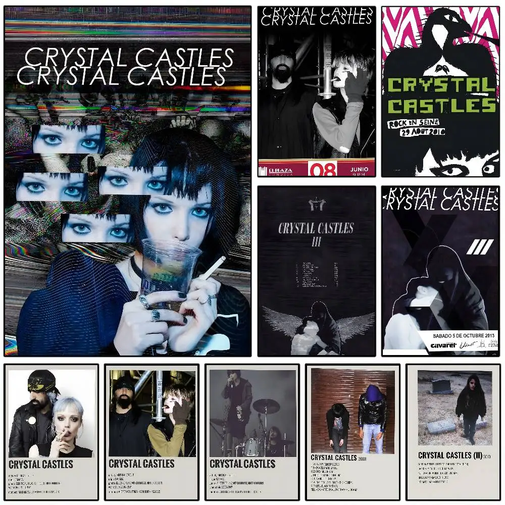 ملصق فني لفرقة الموسيقى C-Castles C-Castles مع مطبوعات هدية تزيين غرفة النوم وغرفة المعيشة #1