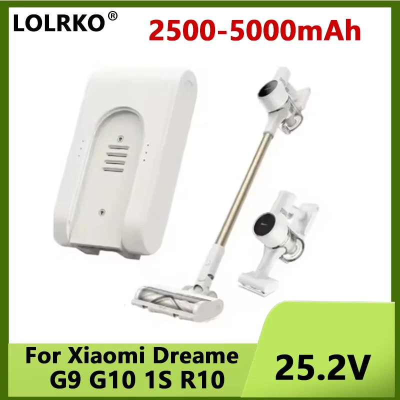 For Xiaomi G9 G10 1S R10 Vacuum Cleaner Parts Lithium Ion Battery Pack 25.2V 5000mAh P2046-7S1P-BC