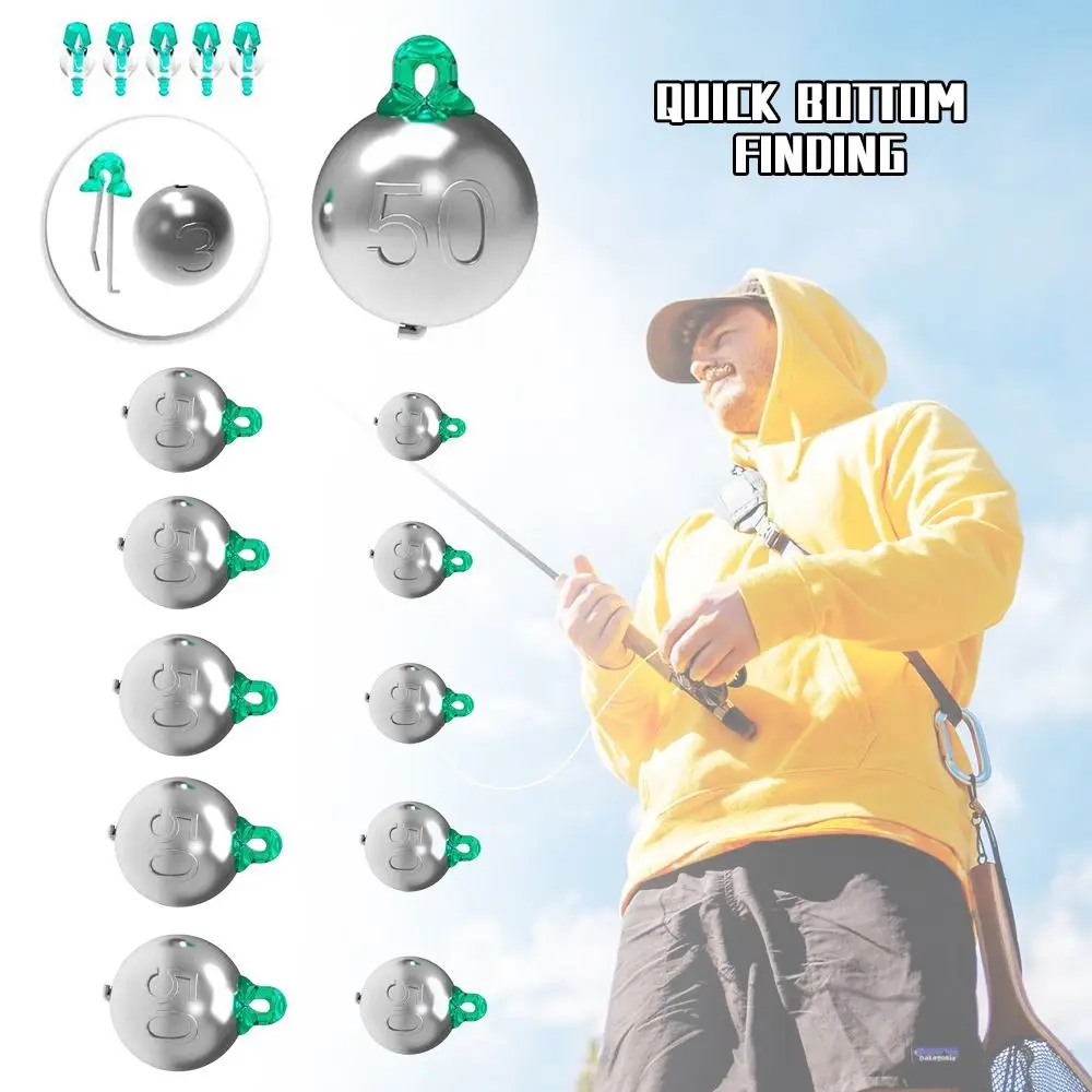 

5PCS 2g-16g Fishing Lead Sinkers Concave Bottom Tapering Style Fishing Weight Weight Lead Fishing Slip Shot Sinkers Carp Fishing