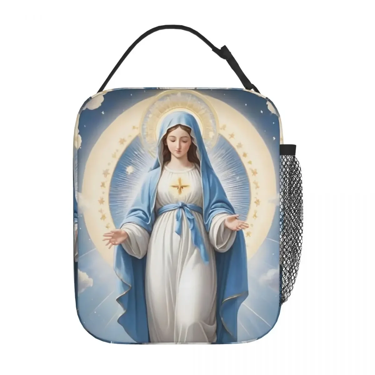 Lunch Box Catholic Mary Faith Product Christianity Lunch Container New Cooler Thermal Lunch Box For School