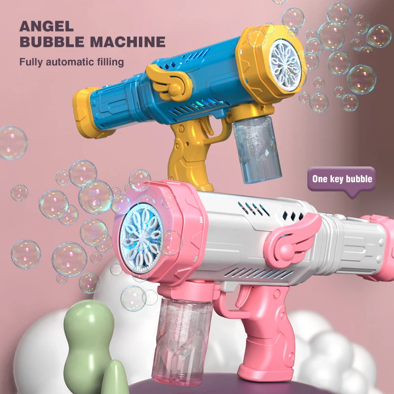 Bubble Gun Automatic Water Electric Bubble Machine Children's Day Gift Toys  for Boys Kid Girls Summer Outdoor Wedding Party Toy