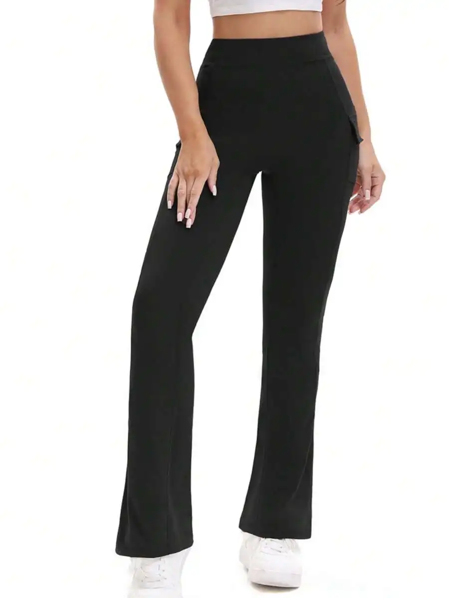 3-pak damskich spodni do jogi z wysokim stanem i kontrolą brzucha - ultra miękka, elastyczna mieszanka poliamidu/elastanu,