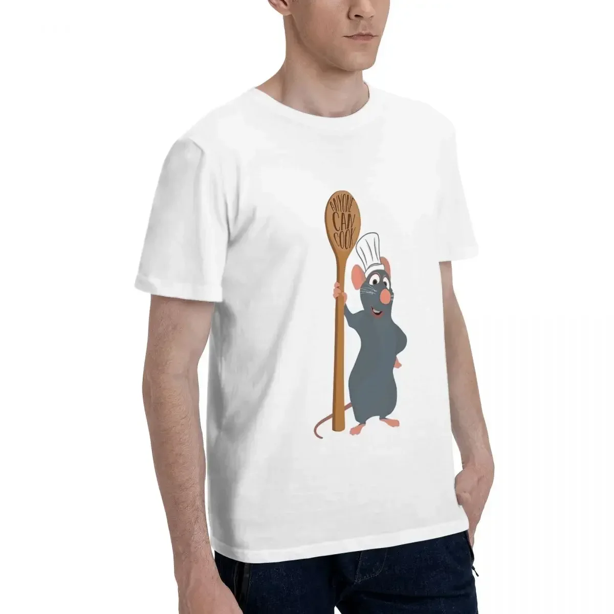 Ratatouille - Anyone Can Cook - Remy 100% Cotton T-shirt Men's Classic T Shirts Men O-Neck Short Sleeve S-6XL