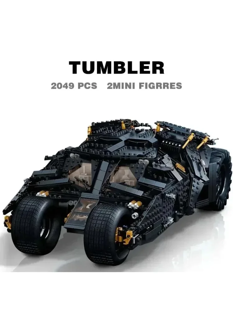2026 Auf Lager 2049 Teile Chariot Dark Knight Batmobile Kompatibel mit Legoed Modellbausatz Bausteine Set Spielzeug Geschenke für Erwachsene