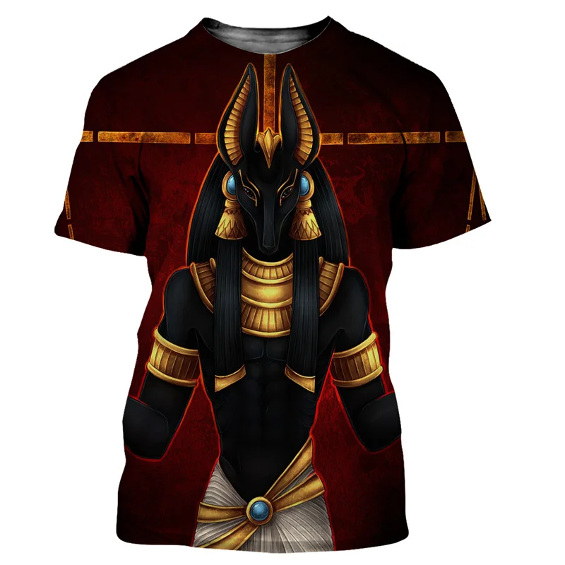 Anubis, The Ancient Egyptian God of Death graphic t shirts Summer Fashion Casual streetwear 3D Printed quick-drying t-shirt Tops