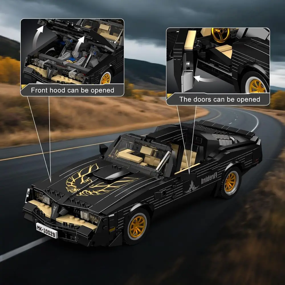 Kit di costruzione classico per supercar: modello di auto sportiva MOC da 1557 pezzi per decorazioni per la casa e regali giocattolo da collezione