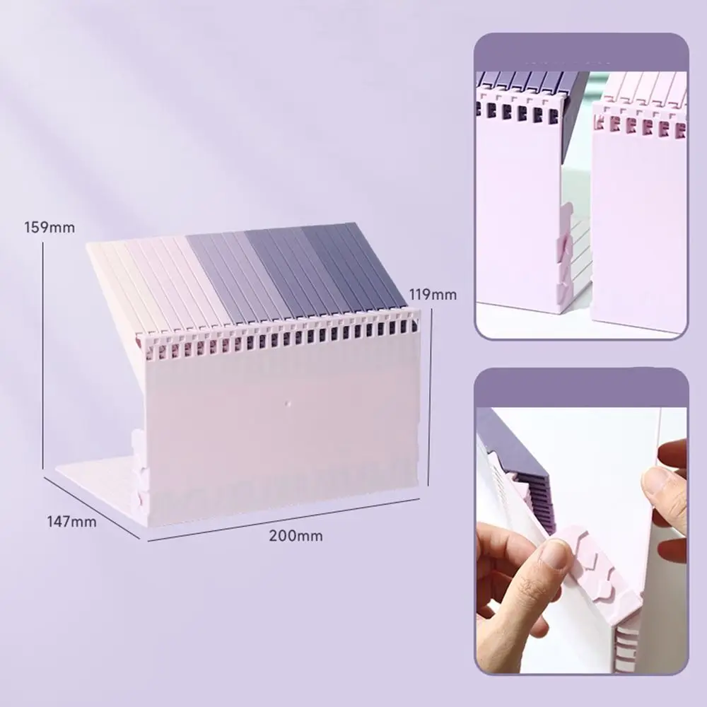 Simple Gradient Color Piano Key Bookend Thickened High Quality Organ Book Stand Desk Home Office Book Holder Gift