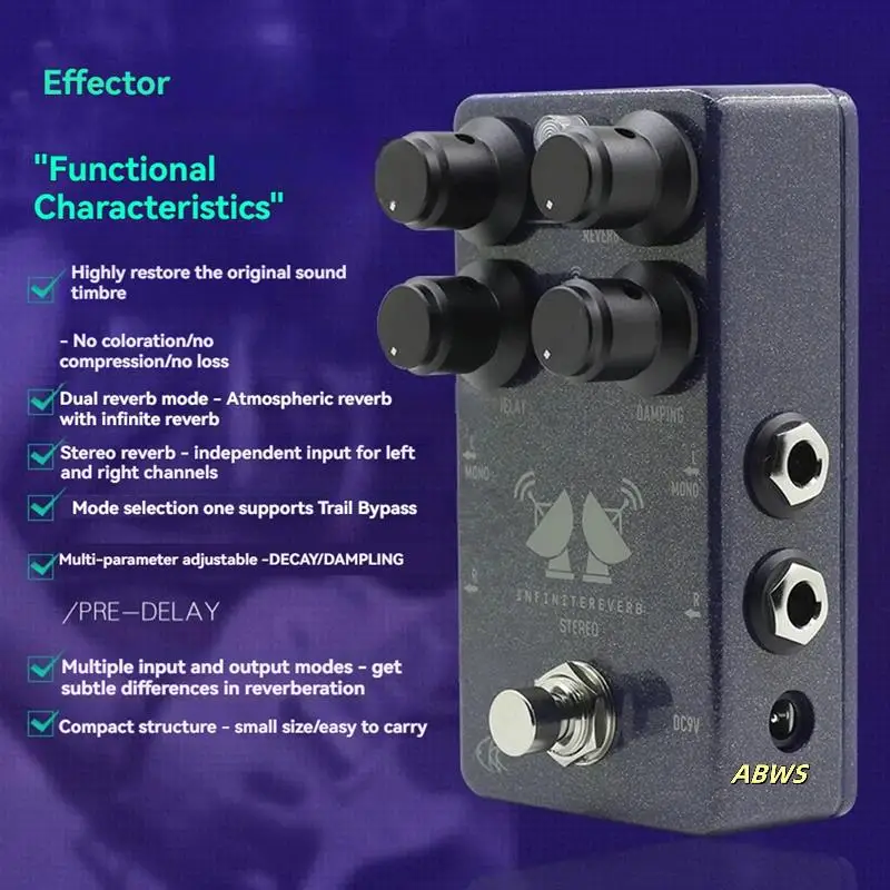 STEREO Noise Gate Channel Preamp/Overdrive/Distortion педаль гитарный бас-эффект педаль