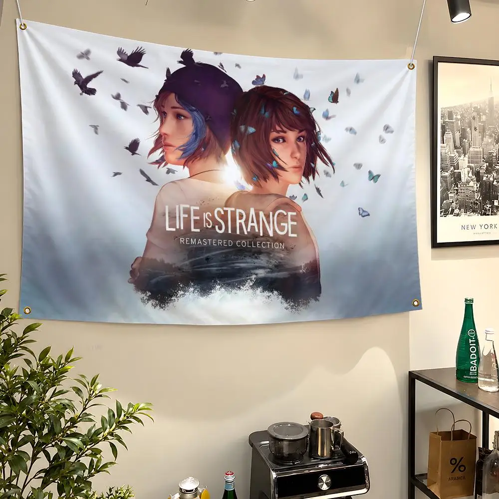 Game Life Is Strange Max Chloe Rewind Flags Wall Hanging Flag Banners For Birthday Parties Outdoor Bedroom Dorm Room Decor