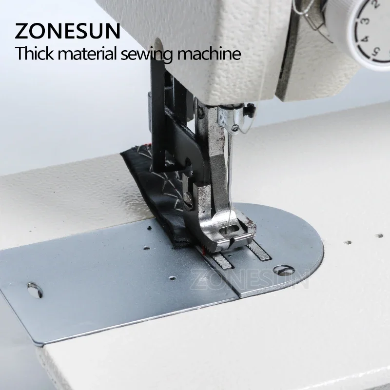 

ZONESUN 106-RP Бытовая швейная машина Мех Кожаная одежда Толстый швейный инструмент Материал толстой ткани Обратный стежок ZIG ZAG