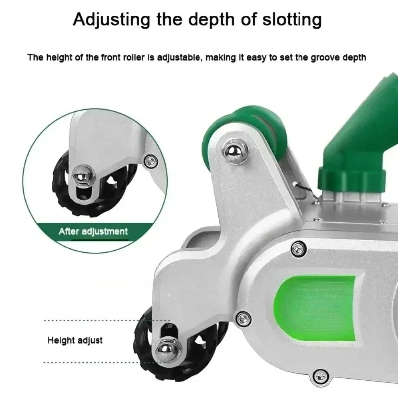 25-35MM Wall Groove Chaser 220V - Industrial Slotting Cutting Tool for Electrical & Plumbing Works