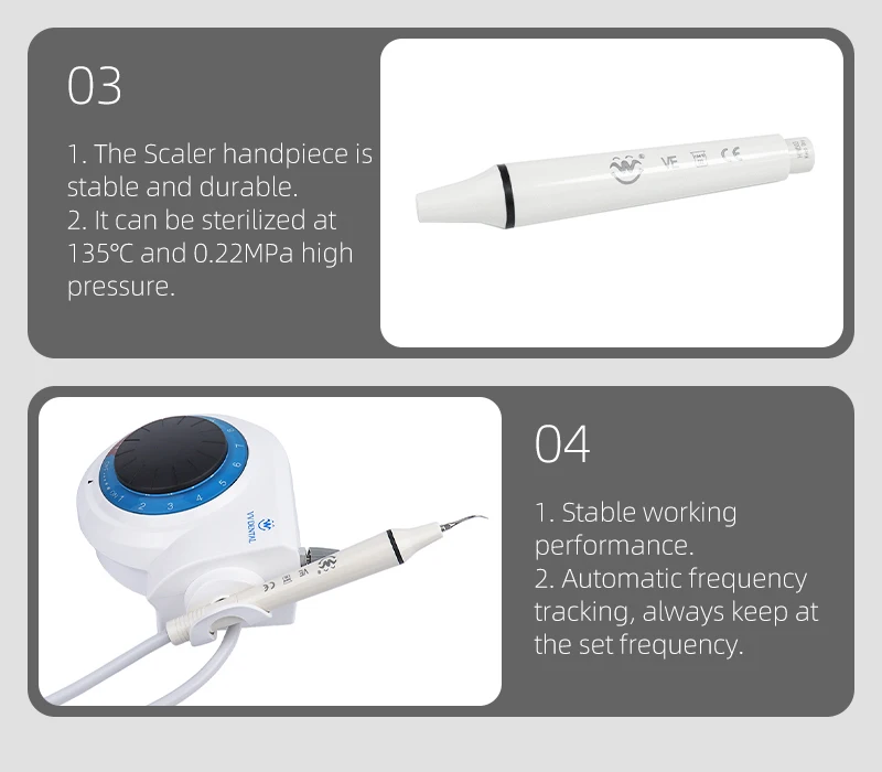 VVDental Ultraschall-Scaler-Instrument und 5 Stück zur Entfernung von Zahnstein, Rauchflecken, Zahnsteinentfernung, Parodontologie, Zahnreinigung, Dentalausrüstung – Detail 8