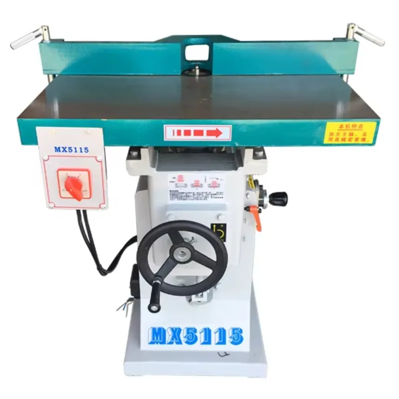 2.2kw Woodworking Machine Spindle Shaper Moulder Acrylic Furniture Trimming Slotting Cutter Moulder Milling Machine Feeder
