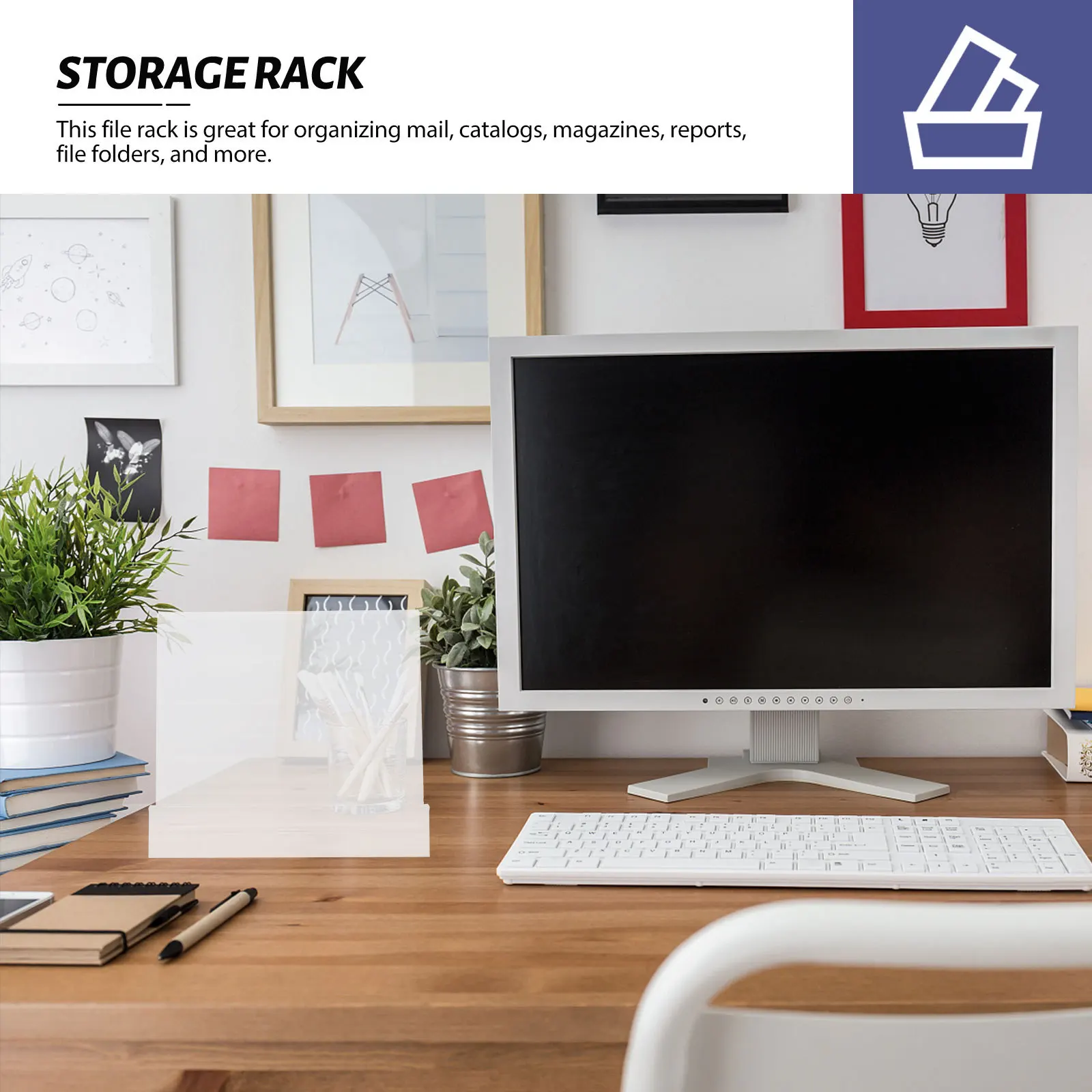 

2Pcs Clear Acrylic Bookshelf Book Brackets Display Stand Portable Vinyl Record Holders Desktop Book Organizers