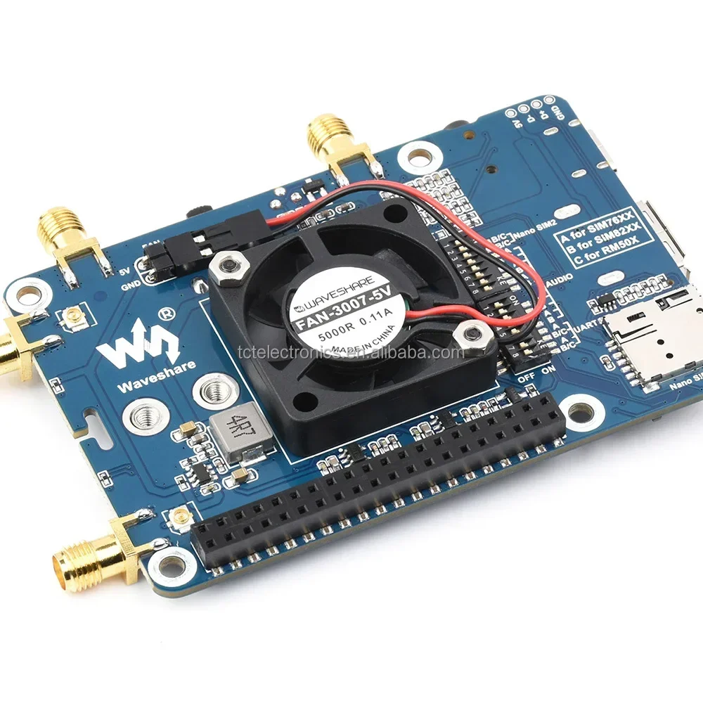 RM500U-CNV Raspberry Pi 5G Communication Expansion Board