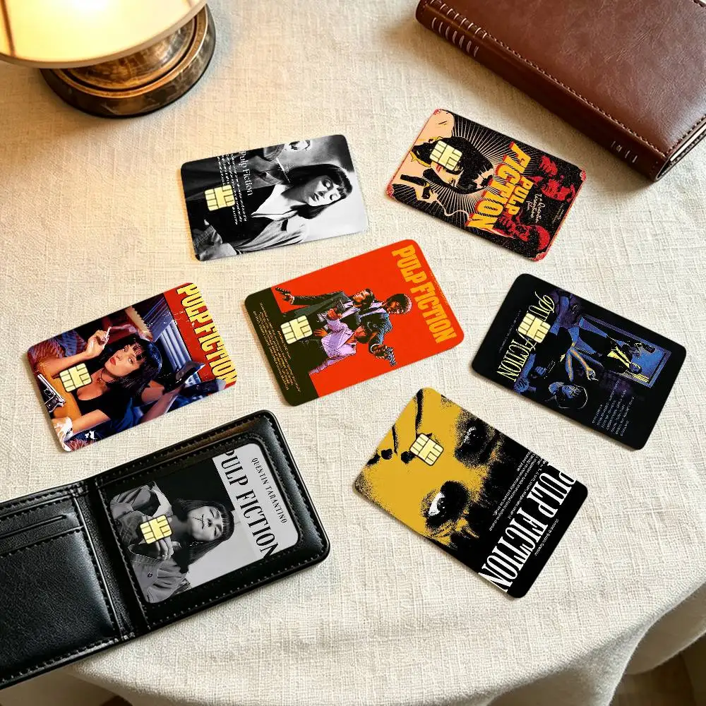 Vintage Pulp Fiction Movie  Credit Card HD Stickers Small Chip Waterproof Sticker Game Card Decal Gift