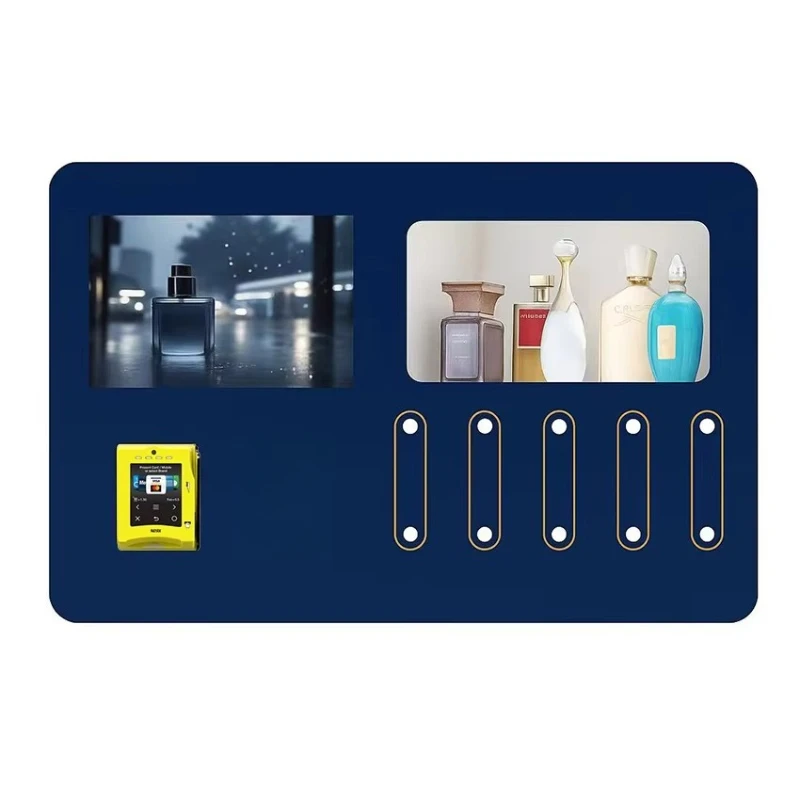 

5 Bottle Cologne 100ml Heat Resistant Glass Fragrance Perfume Vending Machine Card Coin Credit Card Payment