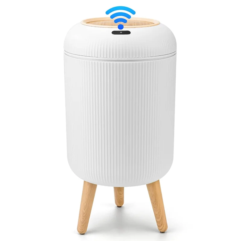 

Infrared Sensor Sensor Trash Can No-Dead- Trash Can Built-Inpressure Ring Belt All-Round Recognition, No Dead Anglea