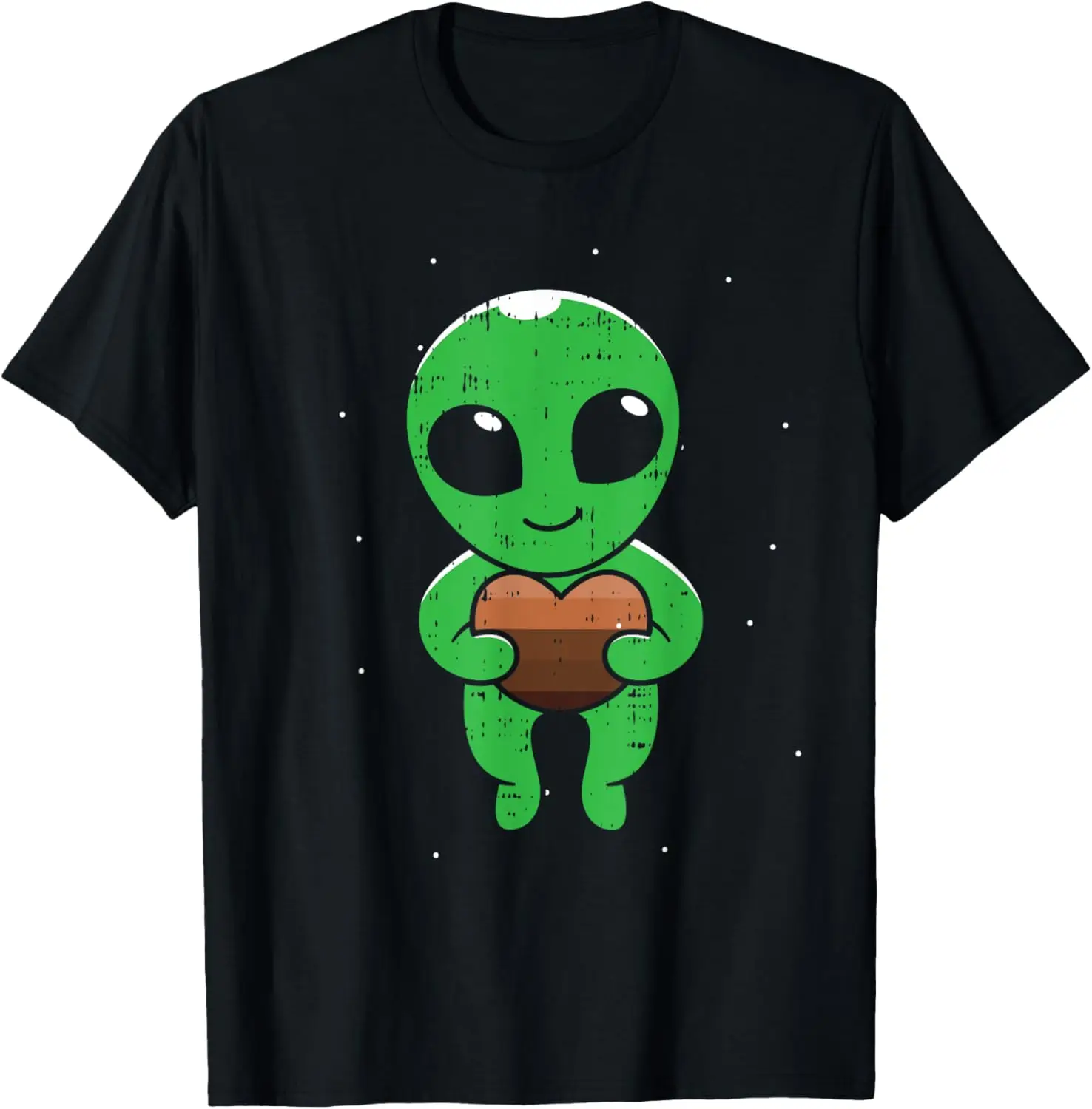 

Alien Melanin Heart Black History Month Funny BLM UFO T-Shirt
