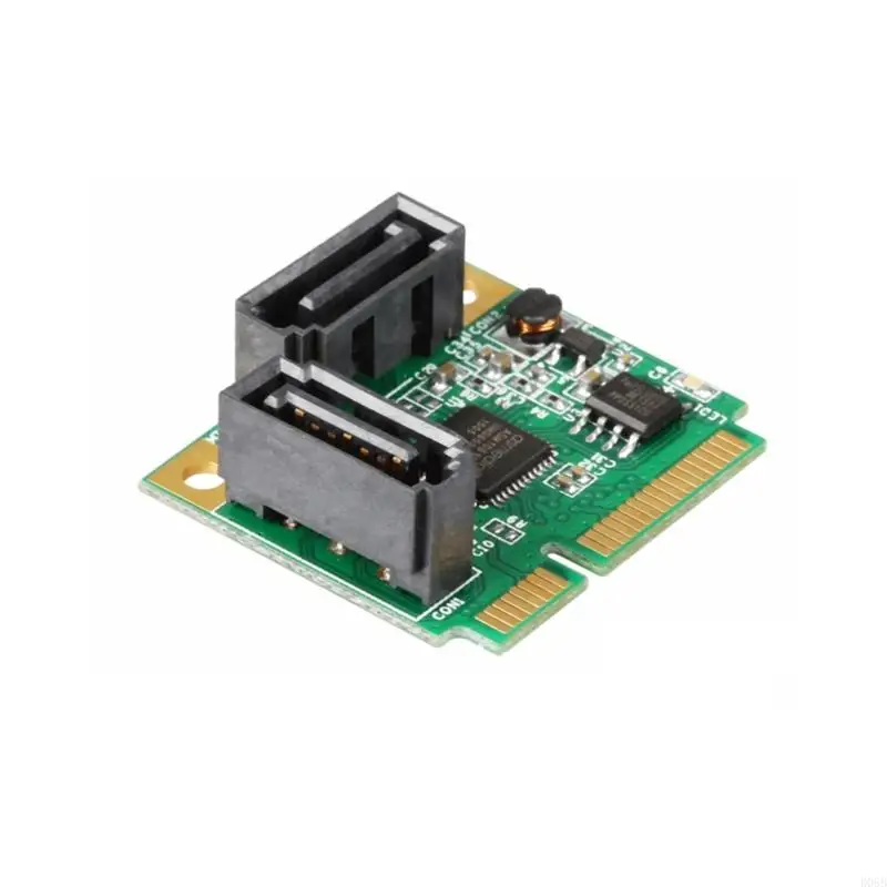 D08B Small PCIExpress 2 Port Controller Card With ASM1061R Chipset Support RAID1/RAID0/SPAN