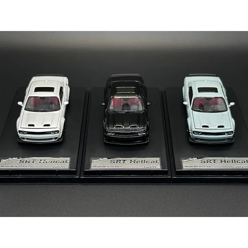 

SH In Stock 1:64 SRT Hellcat Opened Hood Diecast Diorama Car Model Toys Stance Hunters