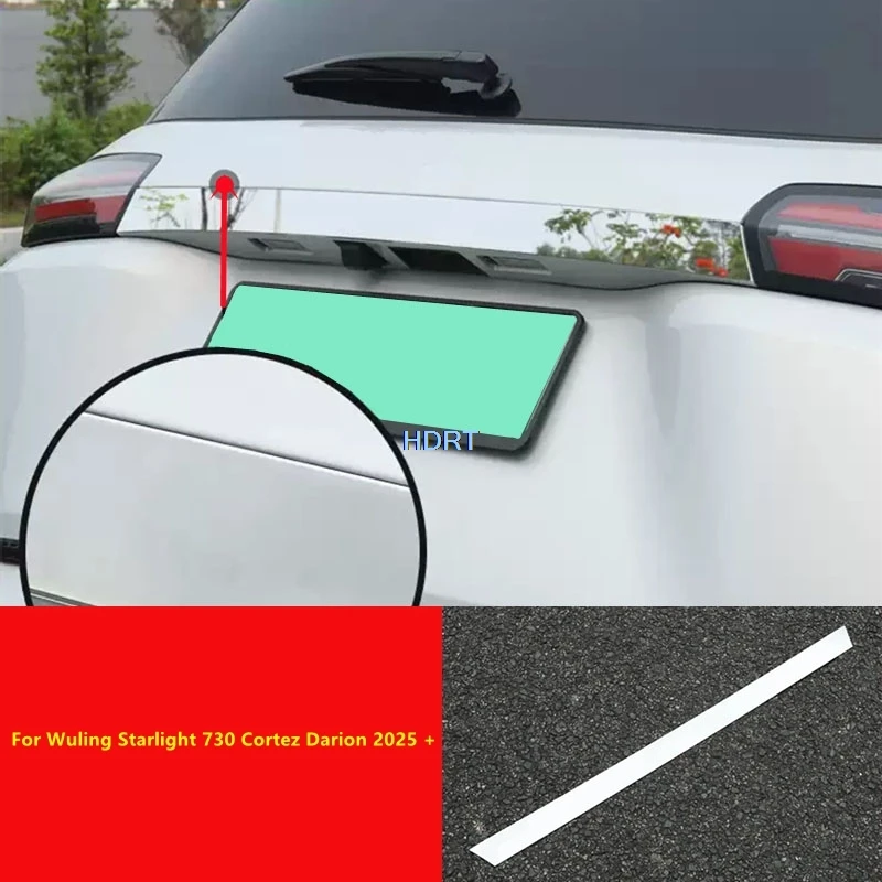 

Car Rear Trunk Tail Gate Trim For Wuling Starlight 730 Cortez Darion 2025 + Protector Decoration Accessories Exterior Sticker