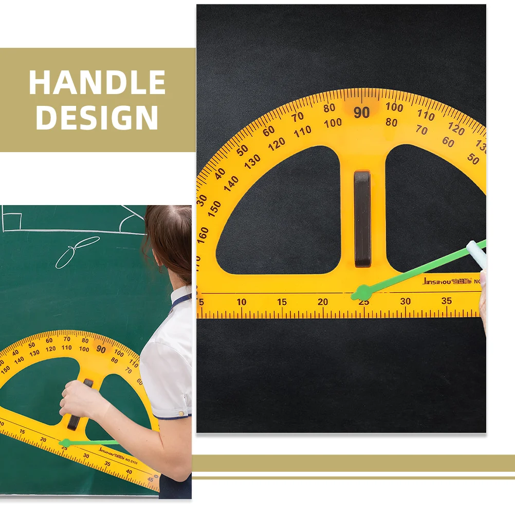 Teacher Protractor Half Circle Protractor Plastic Protractor Convenient Measurement Protractor