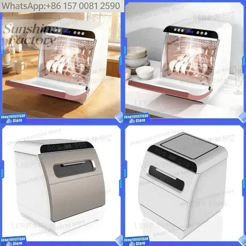 12 Set Built-in Dishwashers Large Capacity Plastic Intelligent Automatic Disinfection Drying Drawer Dish Washer NHD01003