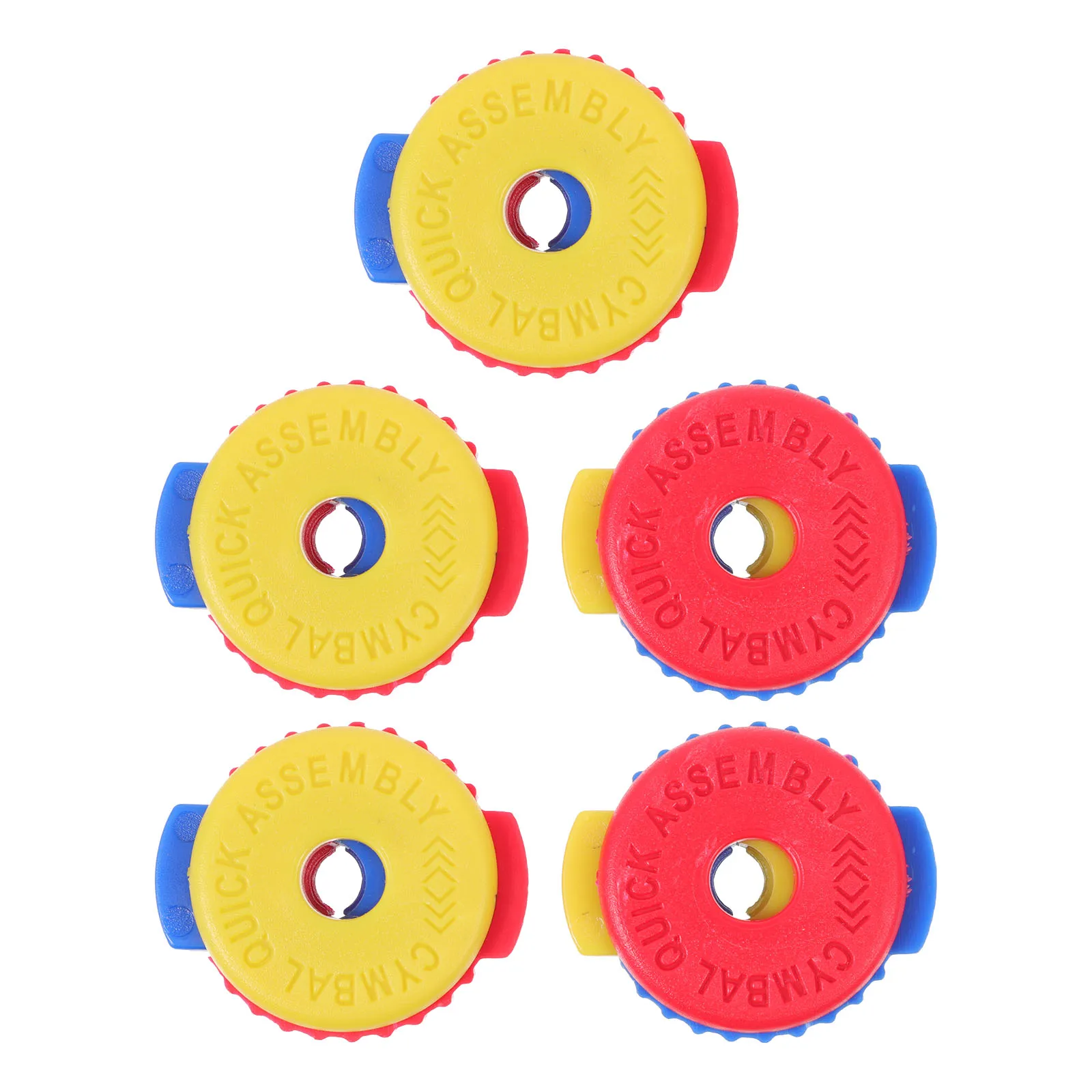 

5pcs Plastic Cymbal Nuts Quick Release Caps Accessories Durable Lightweight Electronic Drum Fixings HeatResistant DrumParts