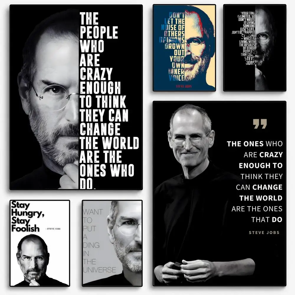 Steve Jobs Success Quotes Poster Room Home Decoration Interior Wall Art Printing Garage Posters Gift