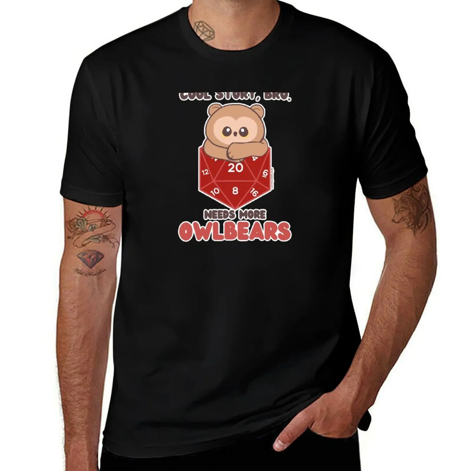 Cool Story, Bro. Needs More Owlbears T-Shirt No Iron Casual Short Sleeve Top T-Shirt