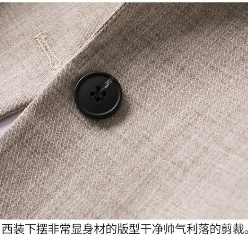 Blazers Women Spring Loose Pockets Lady Elegant Coats Single Button Minimalist Outwear Long Sleeve Trendy Patchwork Korean Chic