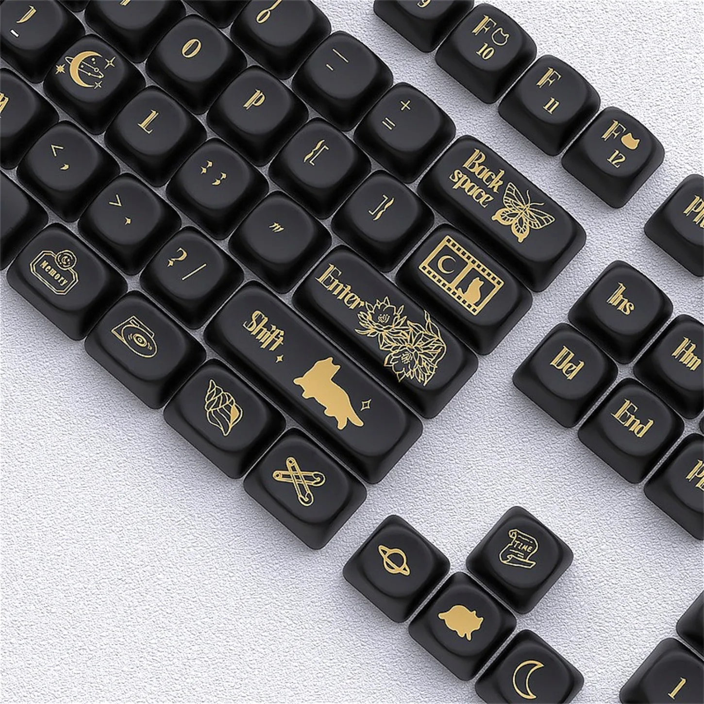 

End of Time Theme MOA Key Cap Kit PBT 131 Key Adaptation 60/64/84/98/108 Magnetic Axis Mechanical Keyboard
