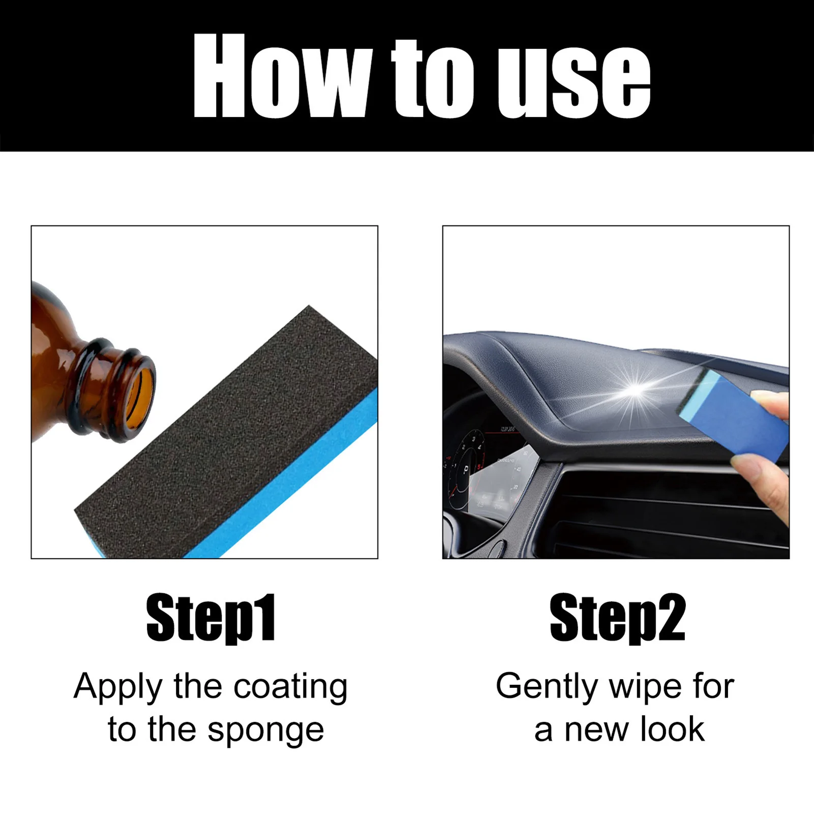 Automotive Coating Agent 30ml Oil Film Cleaning And Polishing Agent For Dashboard With Brush Multifunction Car Maintenance Spray