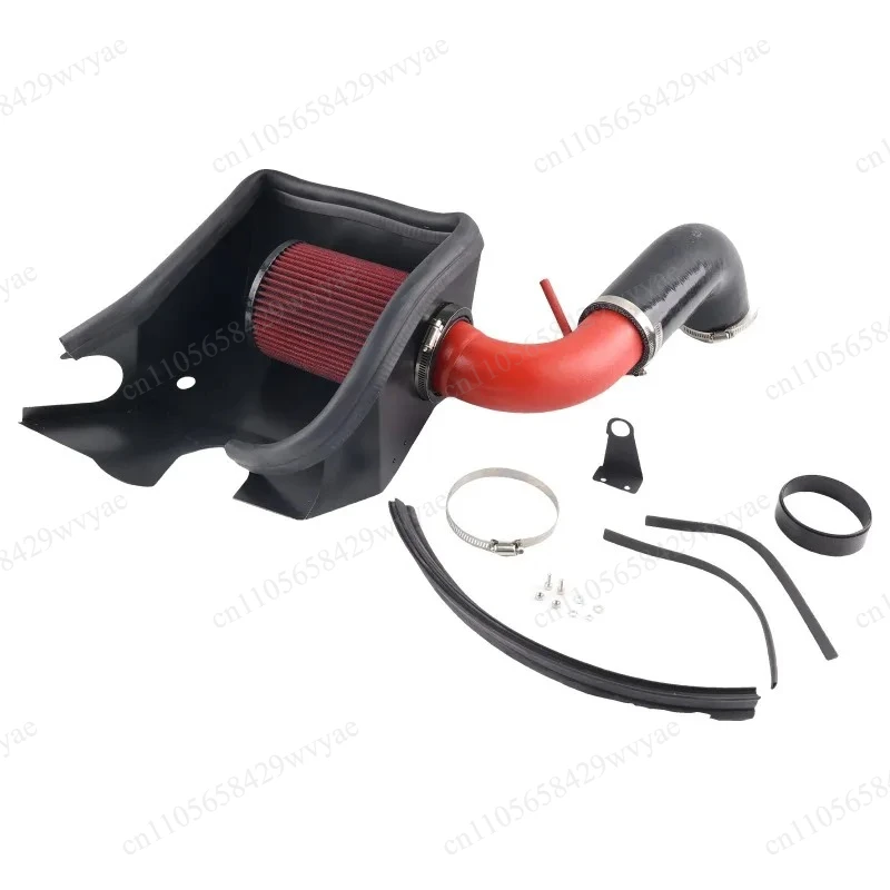 High Performance Aluminum Cold Air Intake Pipe with Heat Shield & Filter