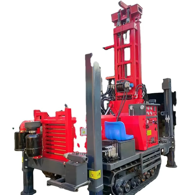 Full Hydraulic Crawler Mounted Drill Rig Portable DTH Drilling Machine For Deep Water Well & Geotechnical Exploration