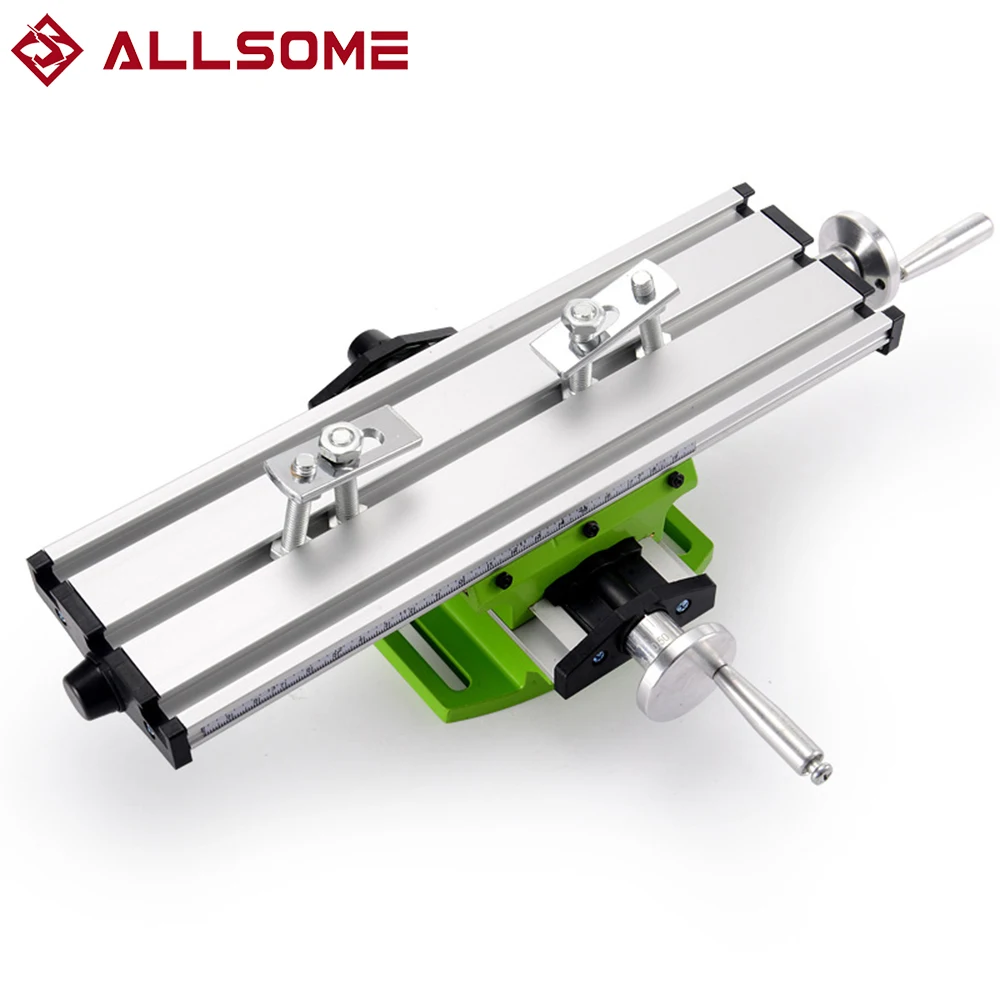 ALLSOME BG-6300 Compound table Working Cross slide Table Worktable for Milling Drilling Bench Multifunction Adjustable X-Y