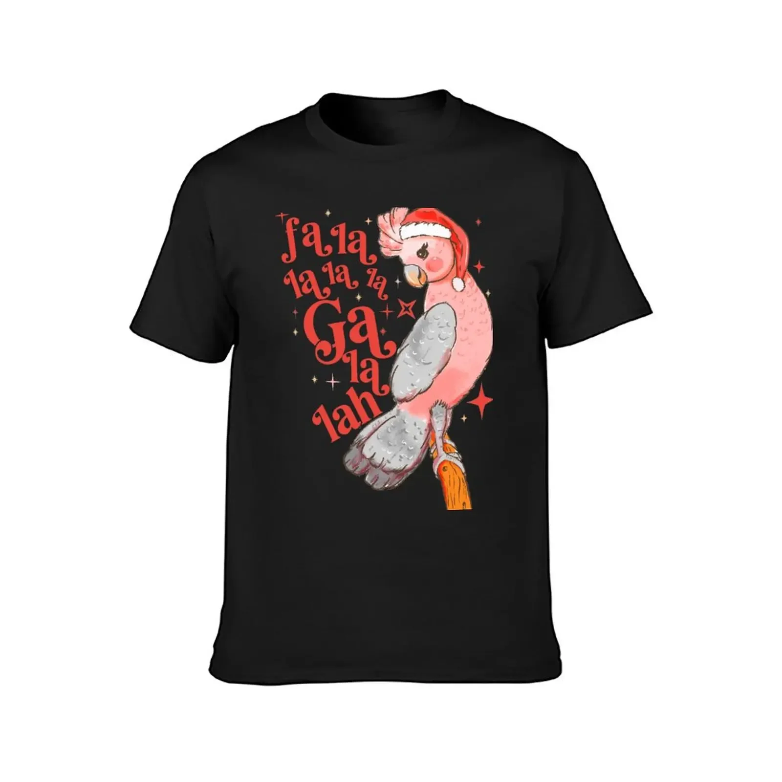 Australian Funny Christmas Holidays Cute Galah Bird Falala T-Shirt plus size tops aesthetic clothes mens t shirts