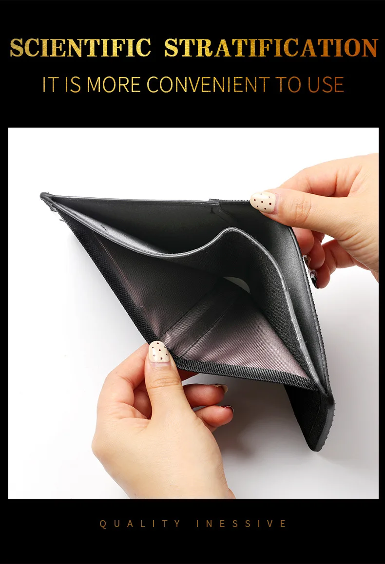 Men's And Women's Slim Fit Double Fold Canvas Wallet With Metal Decoration, Casual Denim Style Cash And Card Wallet