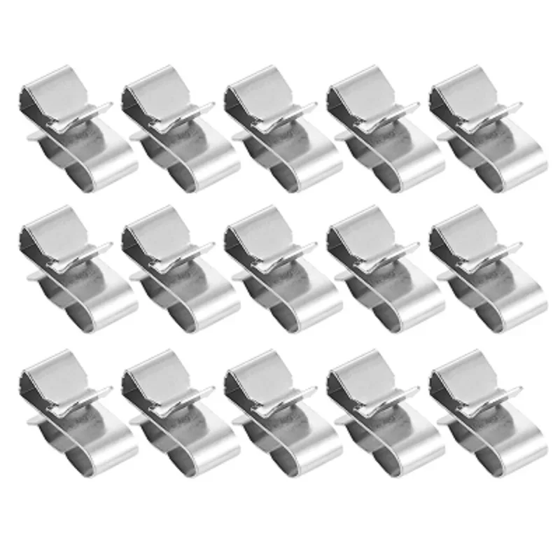 50Pcs 304 Stainless Steel Trailer Frame Wire Clips Cable Clamps Organizer Solar Panel Wire Clip for Wiring Boat Trailers RVs