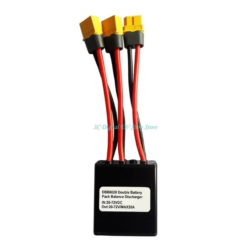 E74D Double Battery Parallel Module 20V to 72V 20A Enhances Electric Bike Power Management