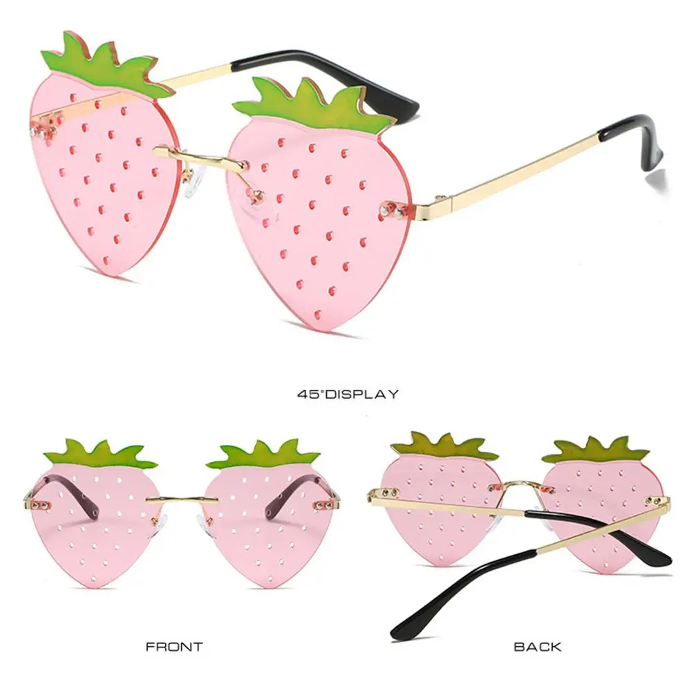 Hip Hop Rave Party Christmas Decorations Sun Glasses Eyewear Strawberry Sunglasses