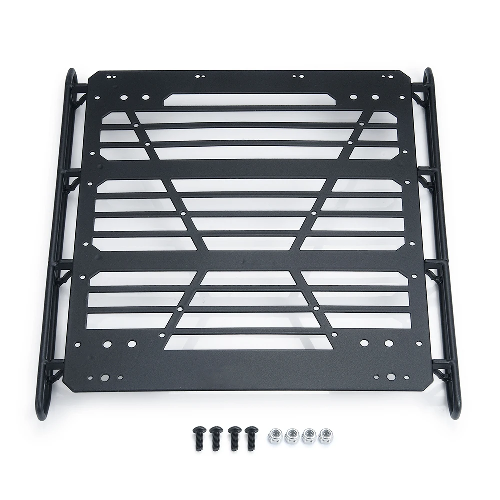 AXSPEED Metal Roof Rack Luggage Carrier for 1/10 RC Crawler Car Axial SCX10 III AXI03007 AXI03006 Jeep Gladiator Upgrade Parts