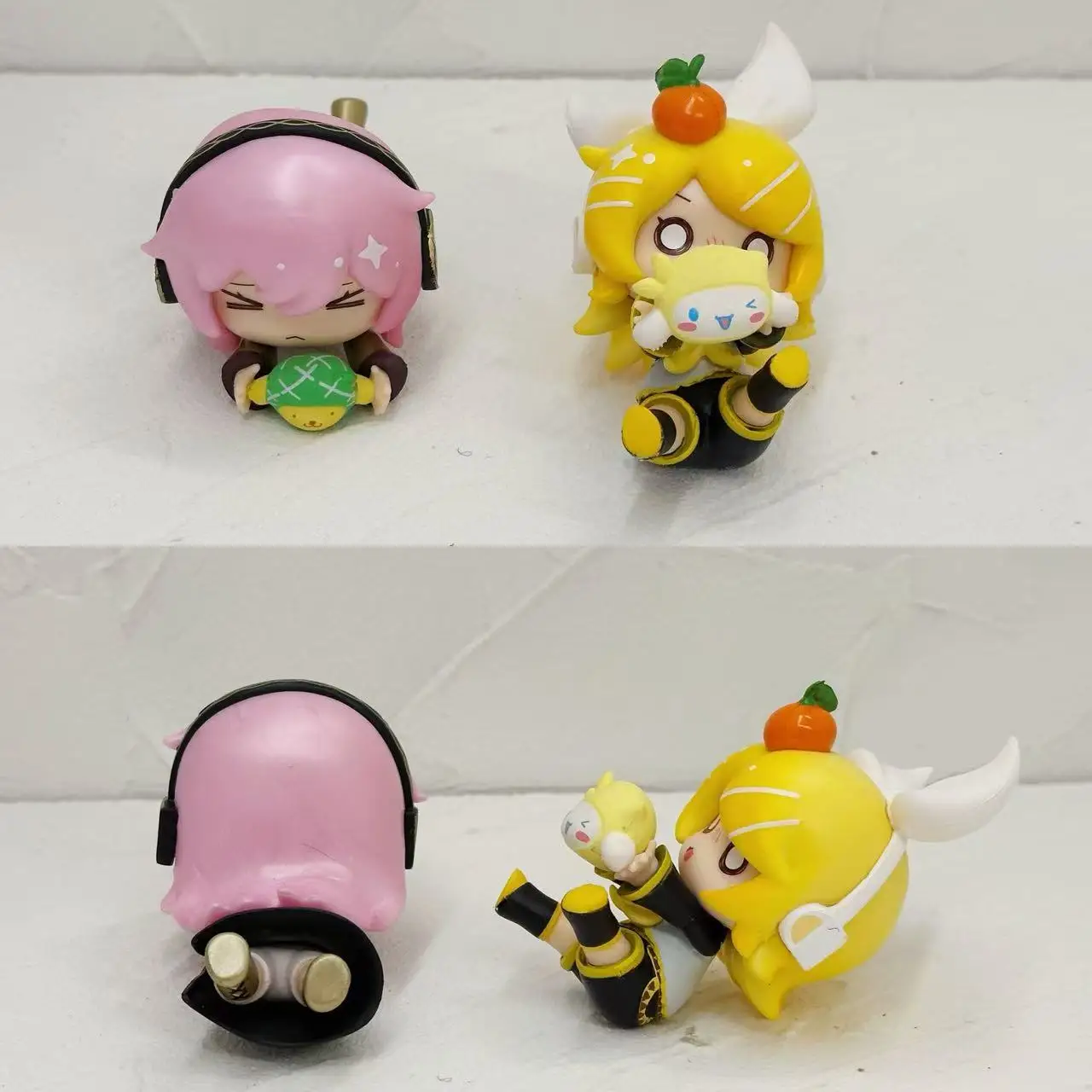 6 unids/set Anime Hatsune Miku figuras Fell Down Melody Miku modelo muñeca adornos coleccionables decoración de coche Fans regalo juguetes para niños