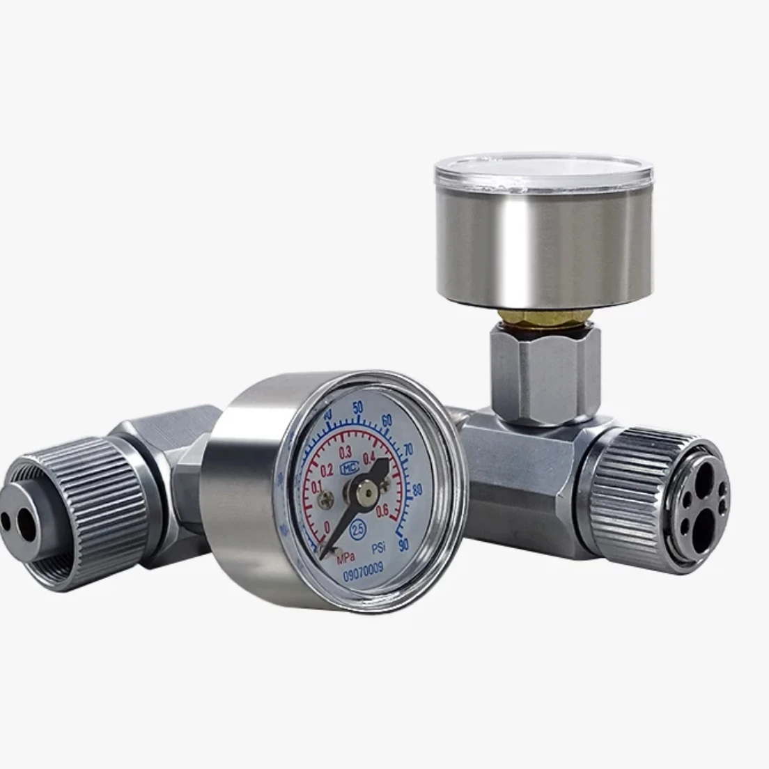 Dental Handpiece Air Pressure Gauge Tester, for High Low Speed Handpiece, 2 Hole & 4 Hole Connector