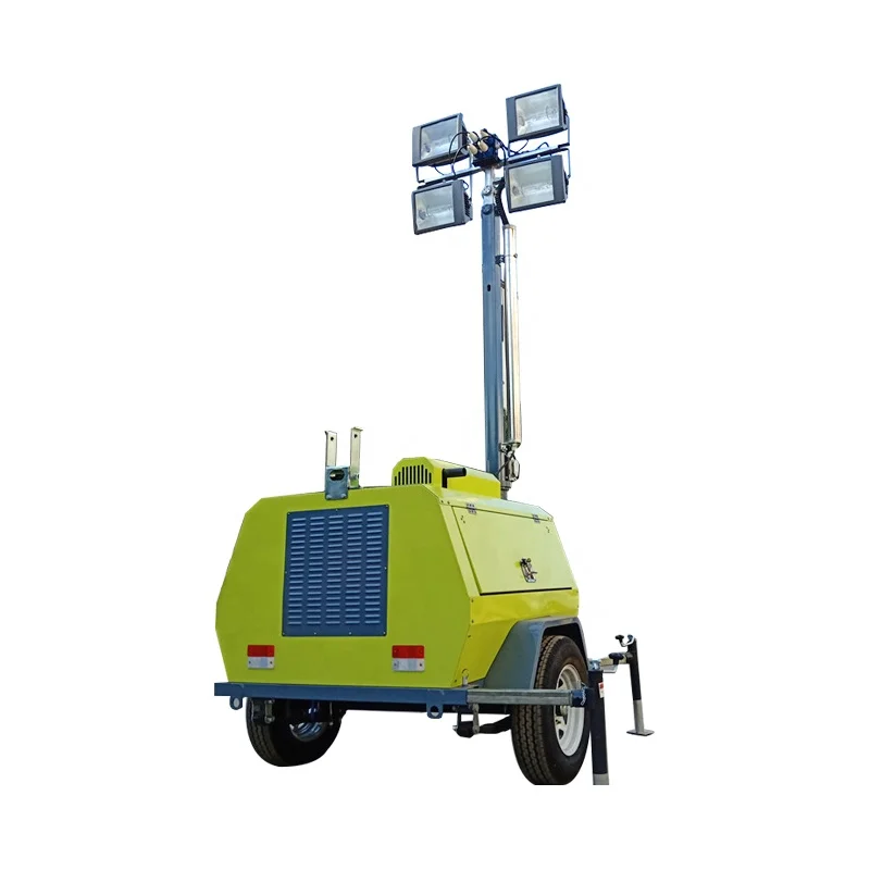 E.P 5 Years Warranty Cheap 1000W 4 Spotlight Construction Outdoor Work Use Towable Emergency Light Tower