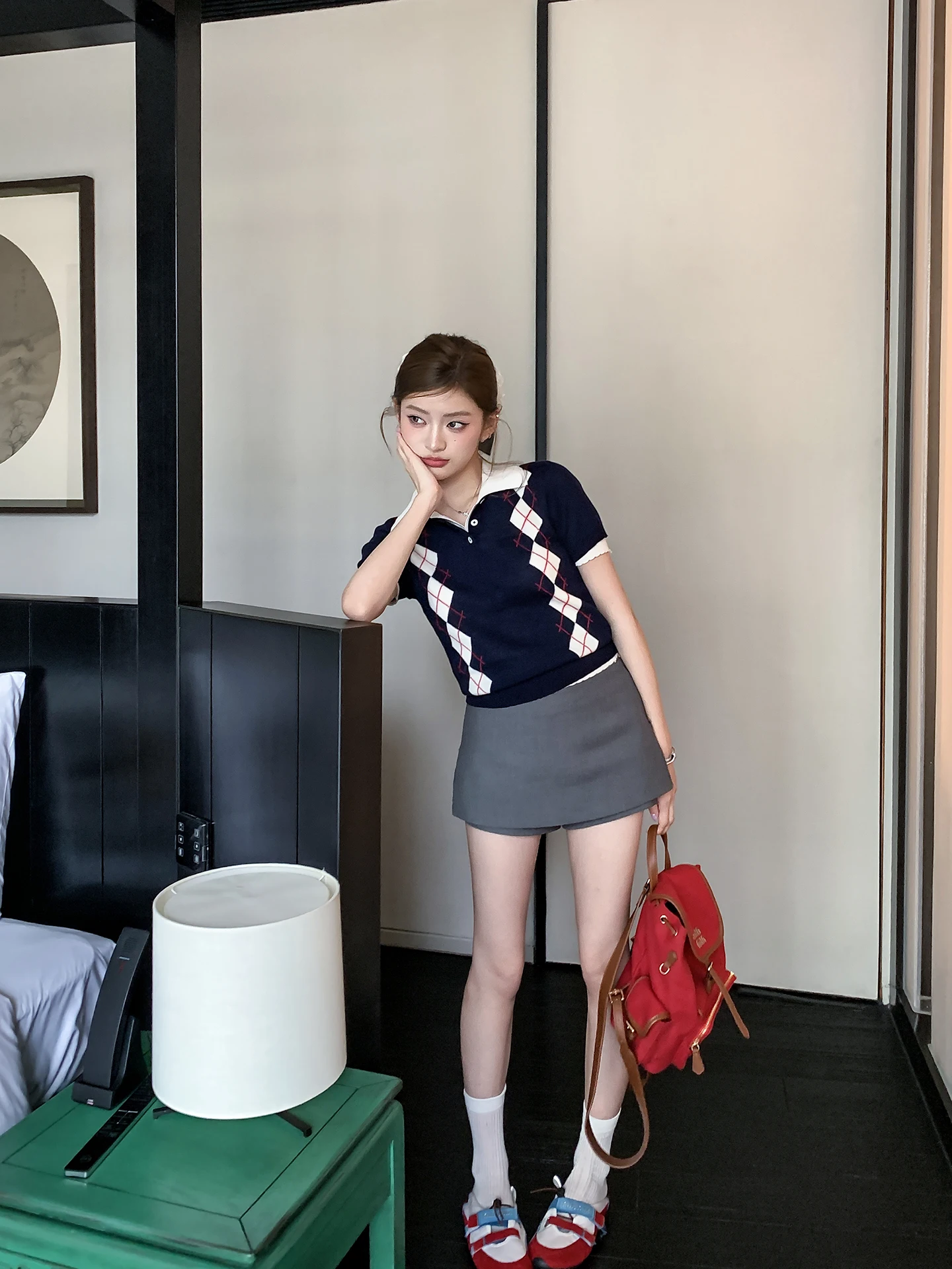 

Earth Store Miu Sle ort Sve Slim Fit Ne футболка женская летняя повседневная дышащая впитывающая пот футболка с ромбовидным узором