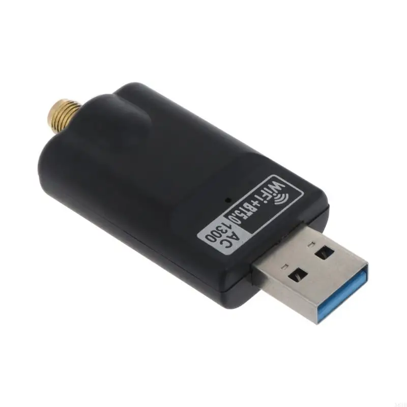 N84B USB3.0 LANアダプター2.4/5GHz AC1300 WIFIアダプターBluetooth互換5.0ワイヤレスネットワークカード1300M 802.11AC用ラップトップ用