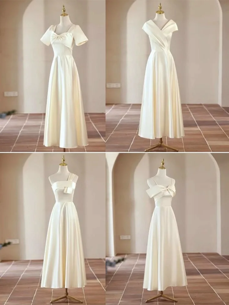 

S-030 Renting Bridesmaid Dresses 2025 New Evening Dresses Renting Slim sisters Chorus Dresses