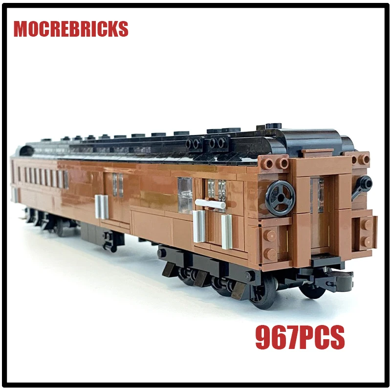 Railway Track Transport Series Pennsylvania Railroad Train Building Blocks High-difficulty Puzzle Model Toy Bricks Kid Xmas Gift